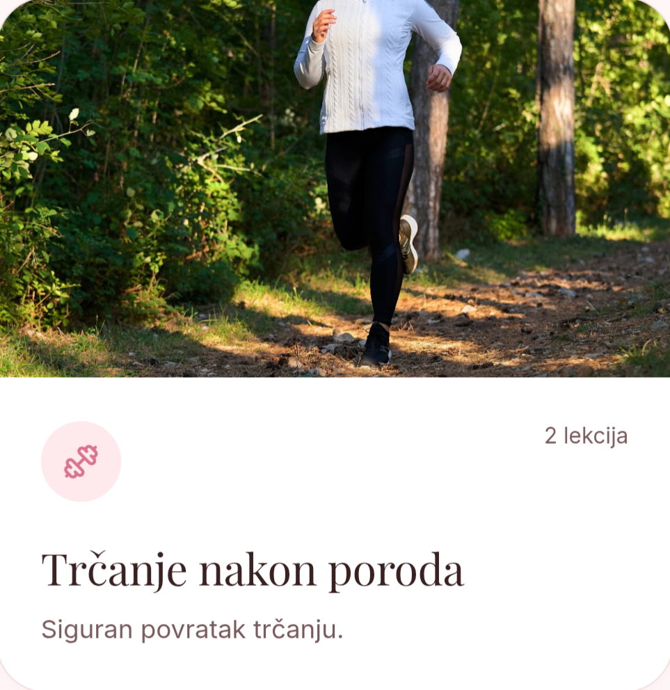 Modul Trčanje nakon poroda: siguran povratak trčanju